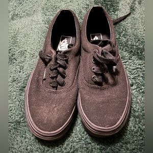 Vans Black canvas shoes women’s size 7